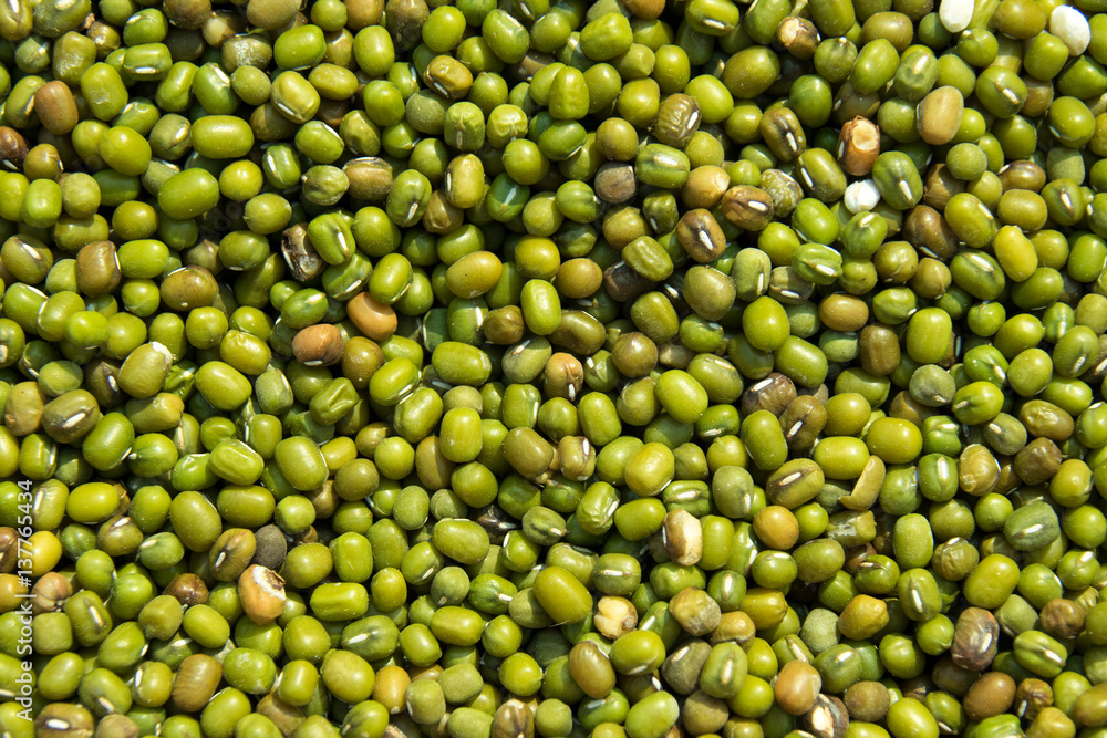 food and vegetable - Close up Mung Bean nature abstract background