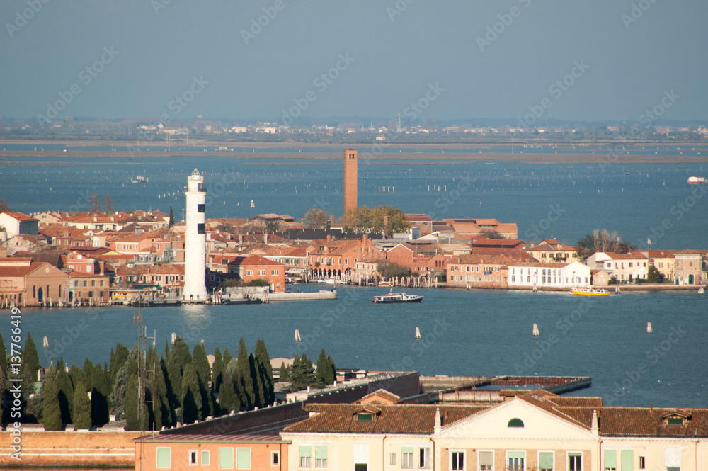 Venedig vom Campanile Blick auf Murano