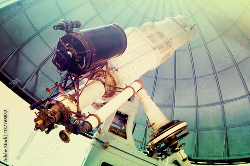 Tableau sur toile telescope observatory