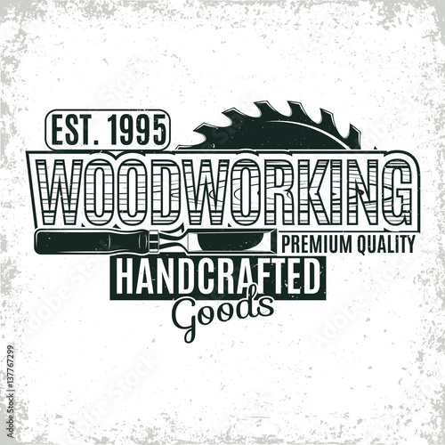 vinatge woodworking logo