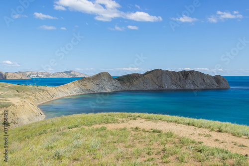 Landscape of Southern coast of Crimea. Chameleon cape photo