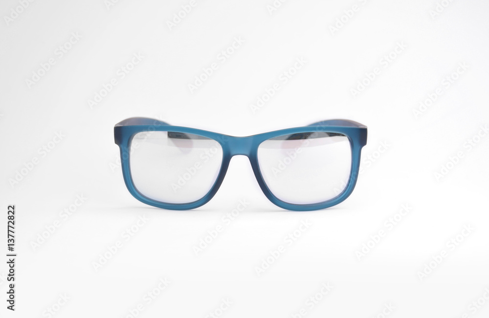 Fototapeta premium Modern sunglasses blue color
