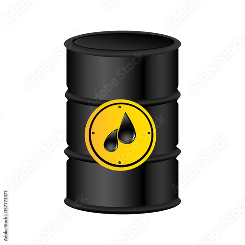 color silhouette with petroleum barrel vector illustration