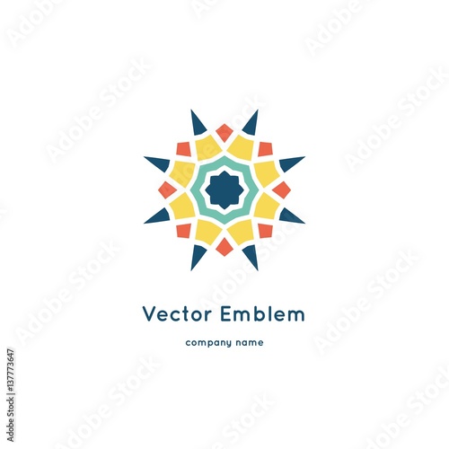 Free Download Bright and juicy beautiful circular logo for organic shop, eco product. - GFXLoad