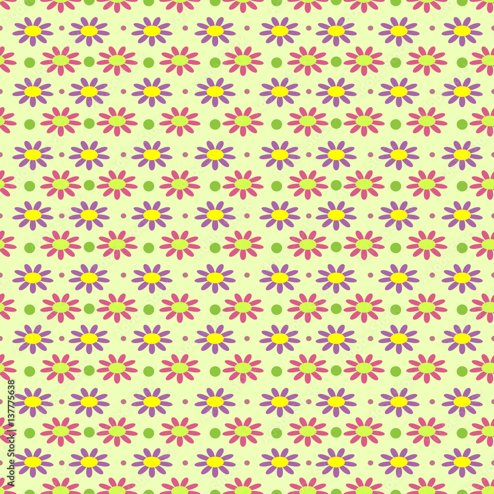 Flower seamless pattern Flower seamless pattern