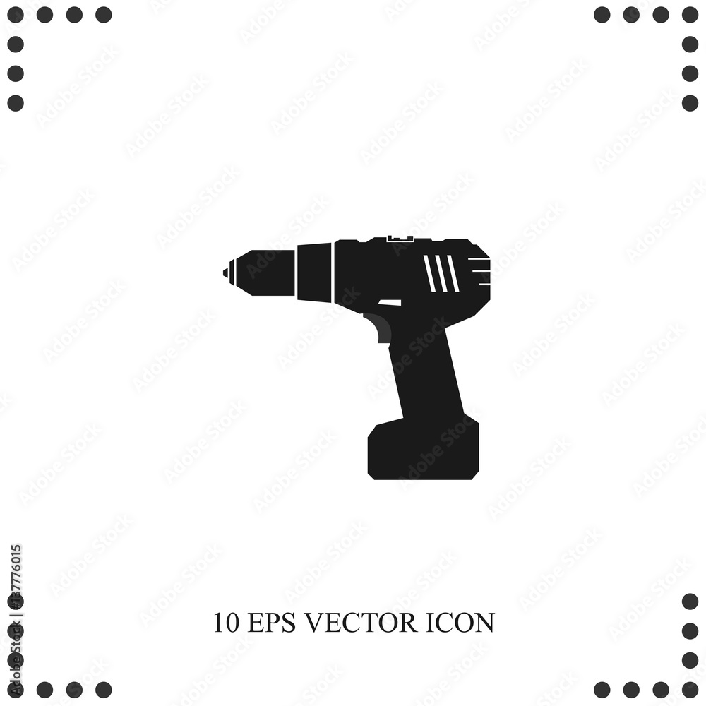 Screwdriver icon. Professional instrument, working tool. Screwdriver icon. Professional instrument, working tool.