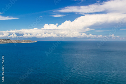 Fototapeta Naklejka Na Ścianę i Meble -  Beautiful multicolored relax seascape of South Crimea