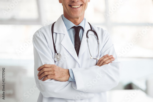 Handsome mature doctor