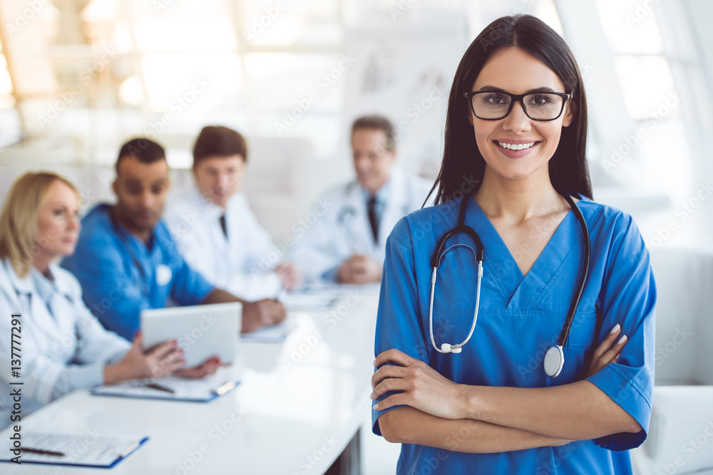 Fototapeta premium Medical doctors at the conference