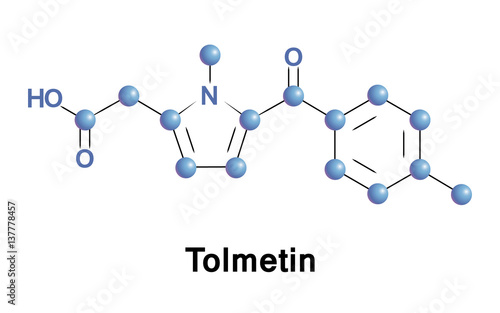 Tolmetin is a non-steroidal anti-inflammatory drug of the heterocyclic acetic acid derivatives. It is used to reduce pain, swelling, tenderness and stiffness in osteoarthritis and rheumatoid arthritis