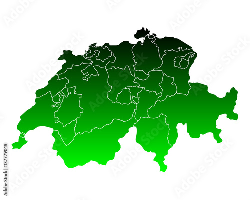 Karte der Schweiz