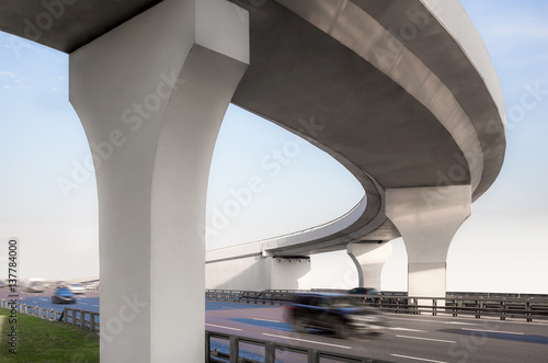 Photo Concrete overpass from below