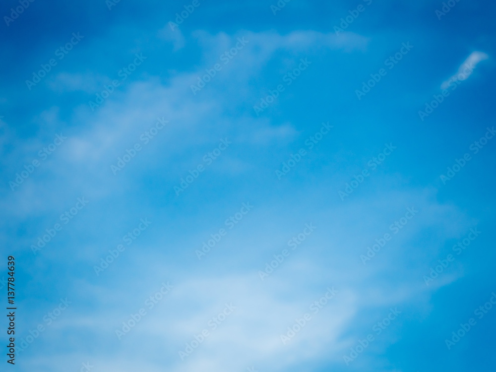 Clouds in the bright blue sky Clouds in the bright blue sky