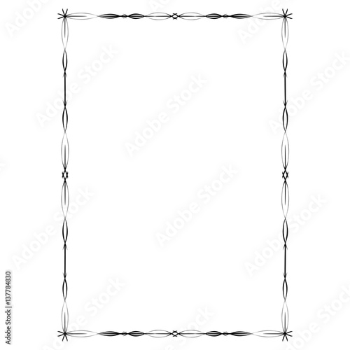 Decorative frame and border