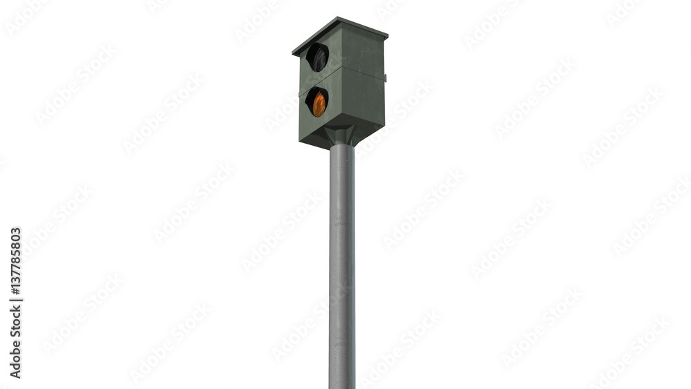 speed camera - speed trap isolated on white speed camera - speed trap isolated on white