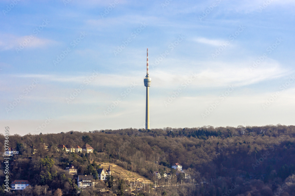 Obraz premium Fernsehturm, Stuttgart