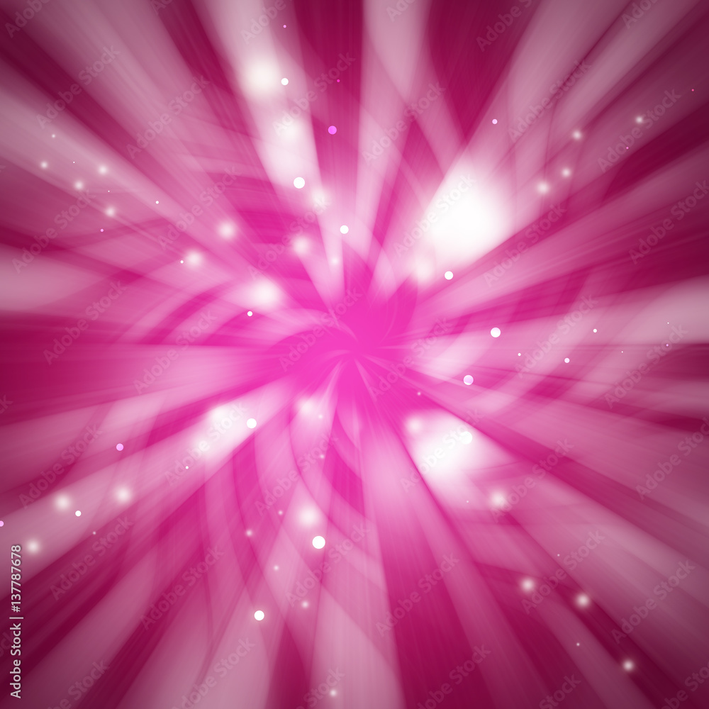 Pink sparkles glitter rays lights radial bokeh abstract background/texture. Pink sparkles glitter rays lights radial bokeh abstract background/texture.