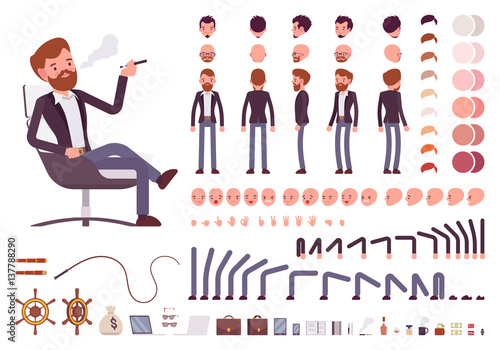 Male manager character creation set