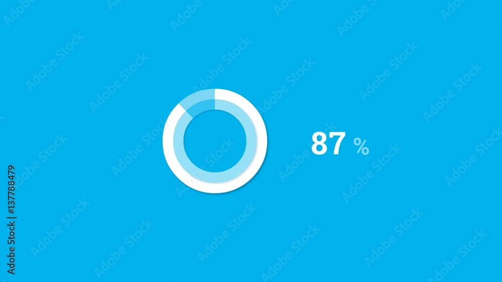 Interface download loader percent in flat style with alpha channel Interface download loader percent in flat style with alpha channel