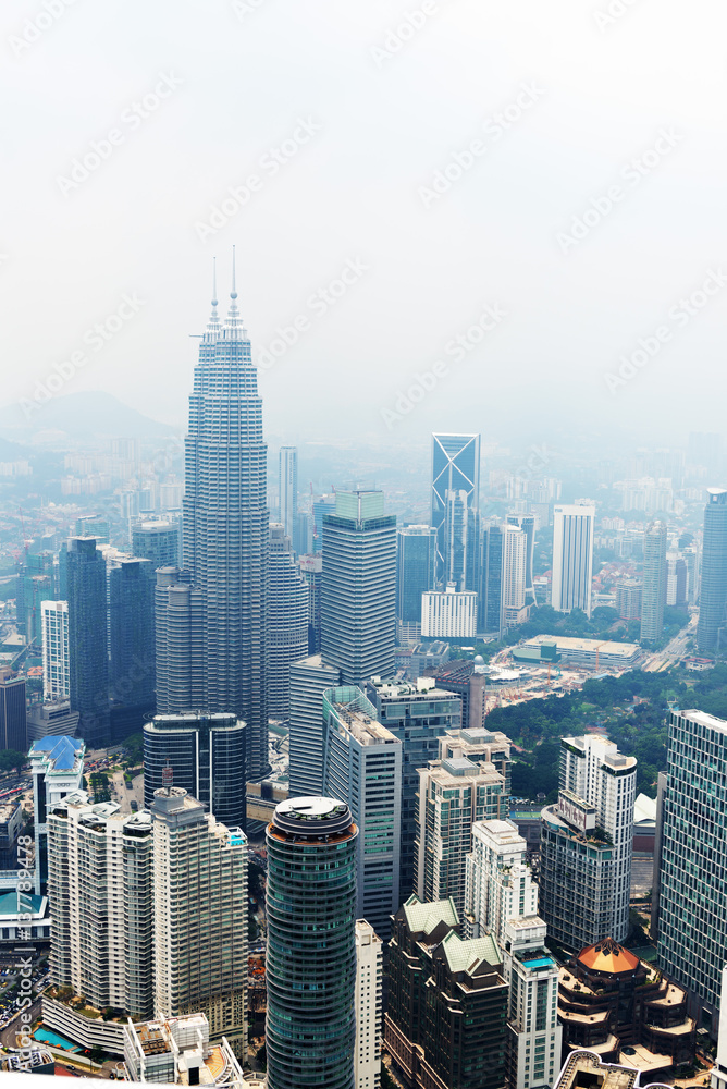 Fototapeta premium Beautiful view from Kuala Lumpur Tower. Malaysia.