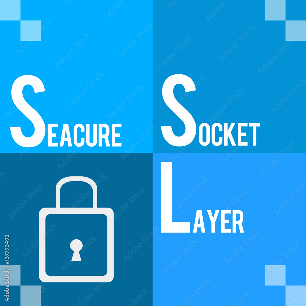 SSL - Secure Socket Layer Blue Four Blocks SSL - Secure Socket Layer Blue Four Blocks