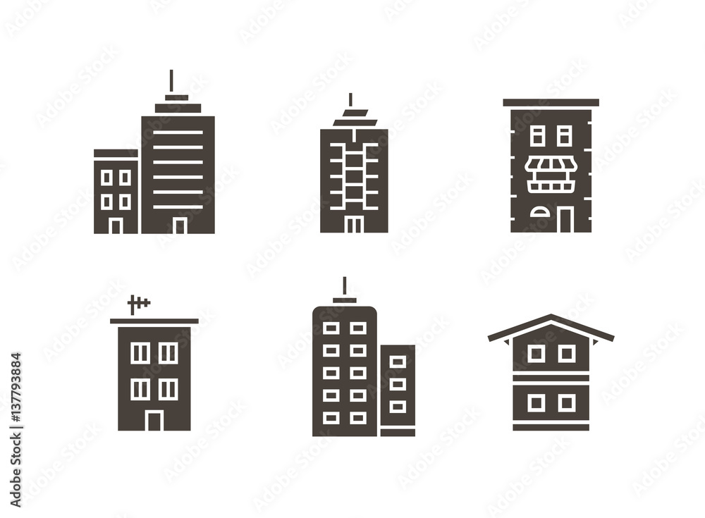 City buildings vector illustration