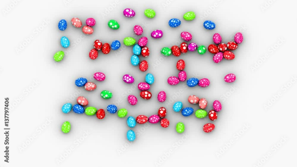 painted Easter eggs form the words painted Easter eggs form the words