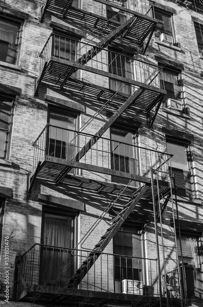 New York city. Building. Old style image black and white New York city. Building. Old style image black and white