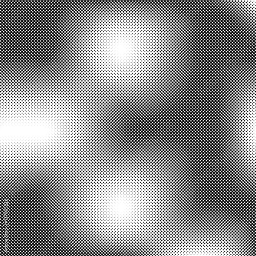 PrintVector halftone geometric background. Grunge abstract half tone dotted texture. Monochrome graphic for print, dtp or presentation. Vintage style design