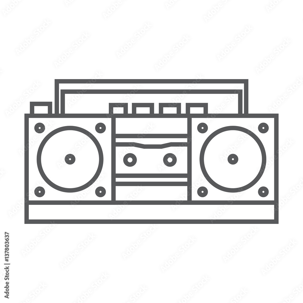 retro tape recorder icon retro tape recorder icon