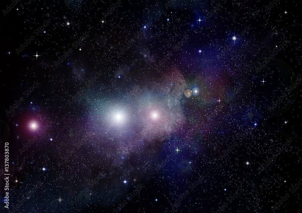 Obraz premium galaxy in a free space