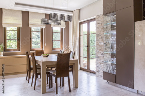 Obraz na plátně Elegant dining room design