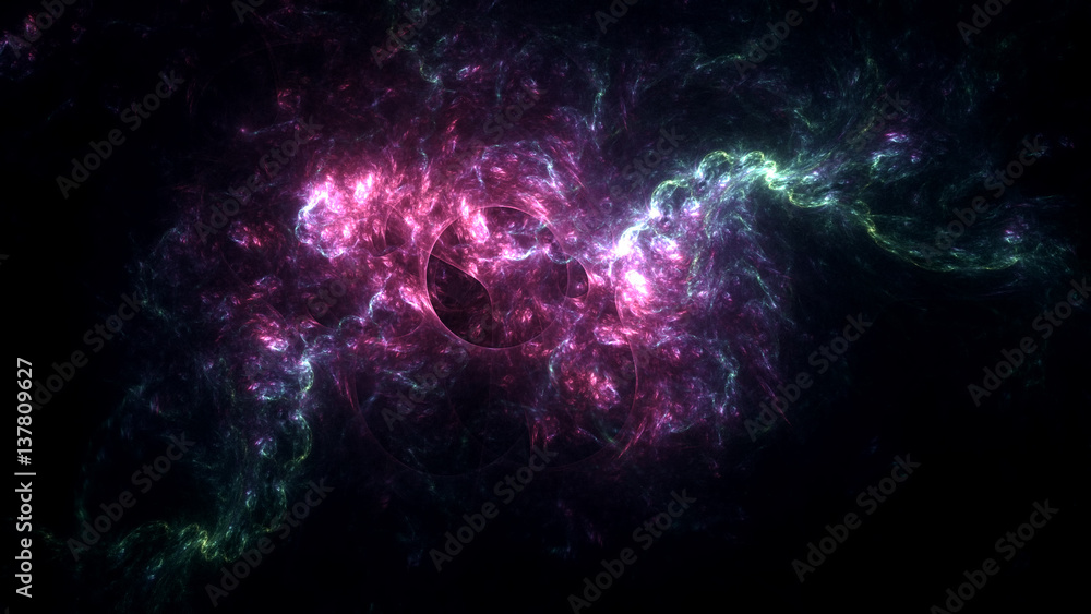 3D rendering abstract fractal light background 3D rendering abstract fractal light background