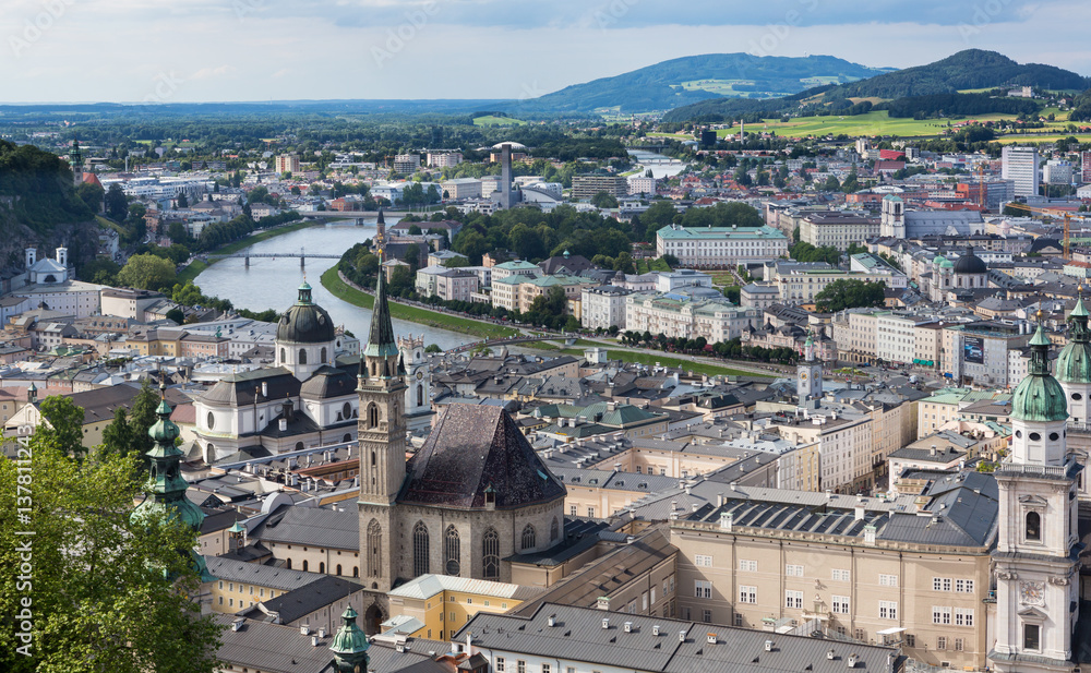 Salzburg Austria from Above