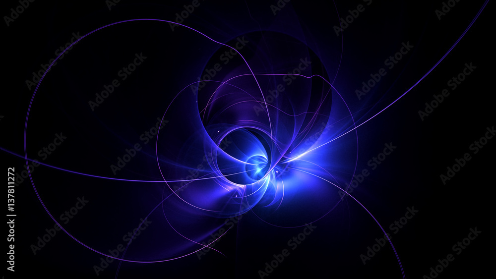 3D rendering abstract fractal light background 3D rendering abstract fractal light background