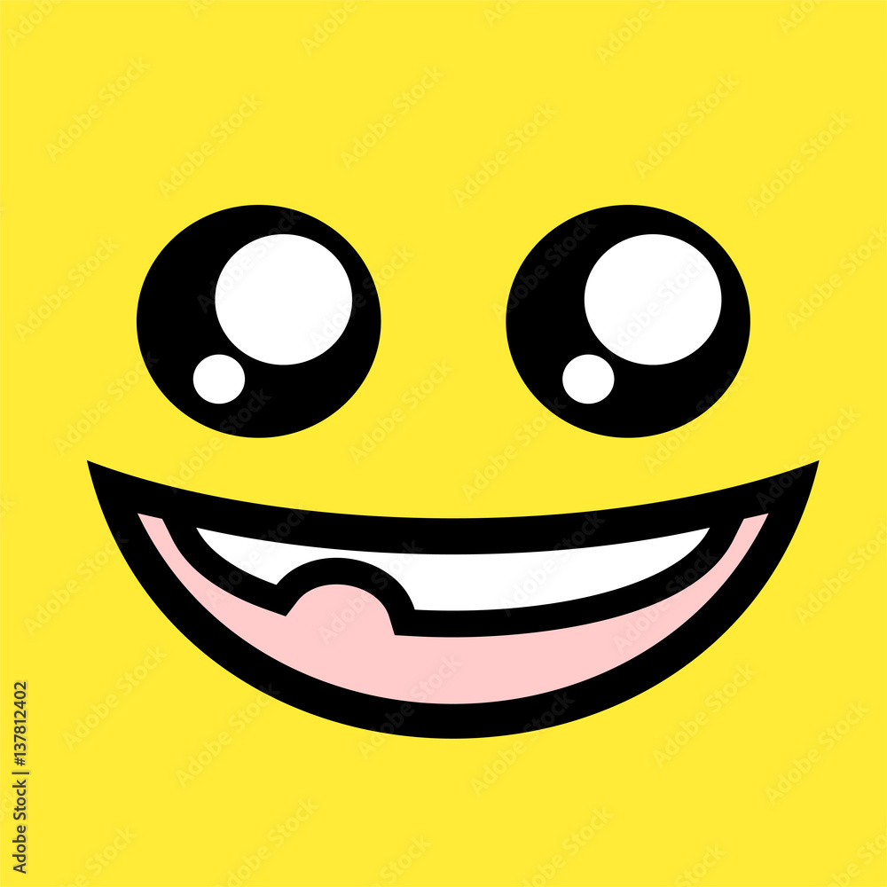 Fototapeta premium funny face illustration