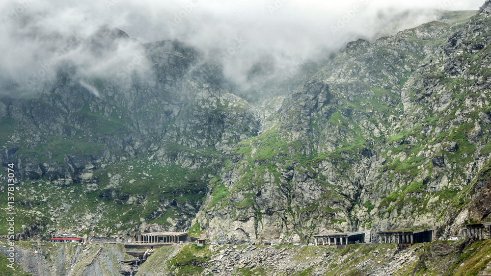 Fototapeta premium Spectacular road in Romania