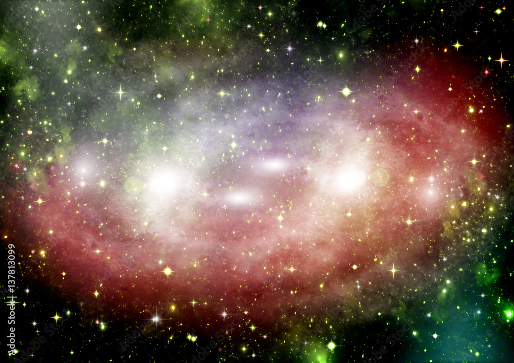 Fototapeta premium galaxy in a free space