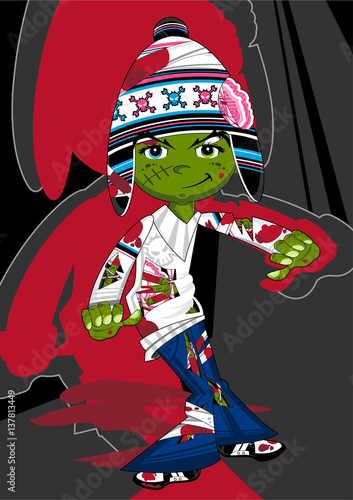 Cartoon Halloween Undead Zombie Character