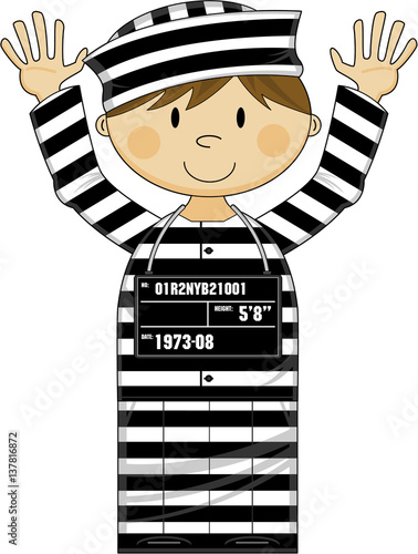 Cute Cartoon Prisoner
