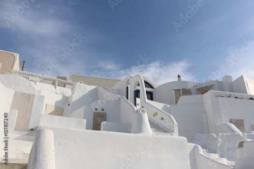 beauty in the village of Firostefani, Santorini photo