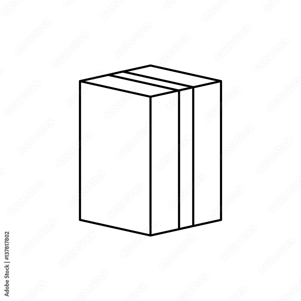 Delivery cardboard box icon vector illustration graphic design Delivery cardboard box icon vector illustration graphic design