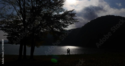 Lovers Silhouette photo