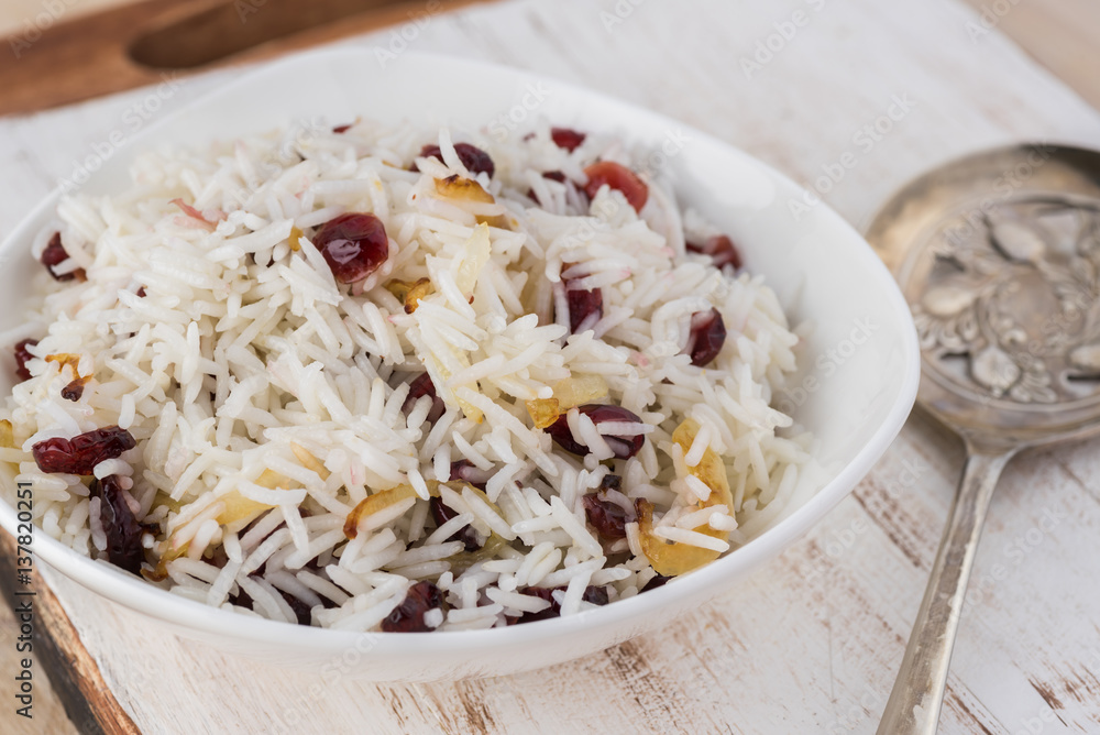Cranberry white rice. Cranberry white rice.