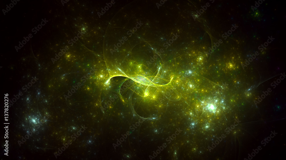 3D rendering abstract fractal light background 3D rendering abstract fractal light background