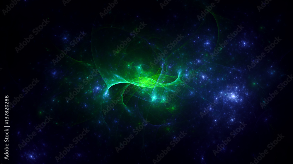 3D rendering abstract fractal light background 3D rendering abstract fractal light background