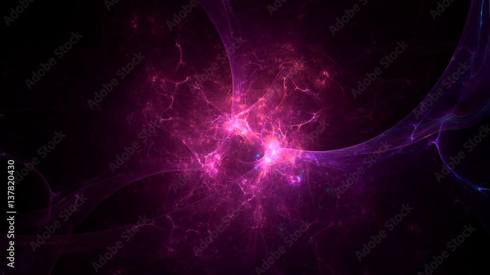3D rendering abstract fractal light background 3D rendering abstract fractal light background