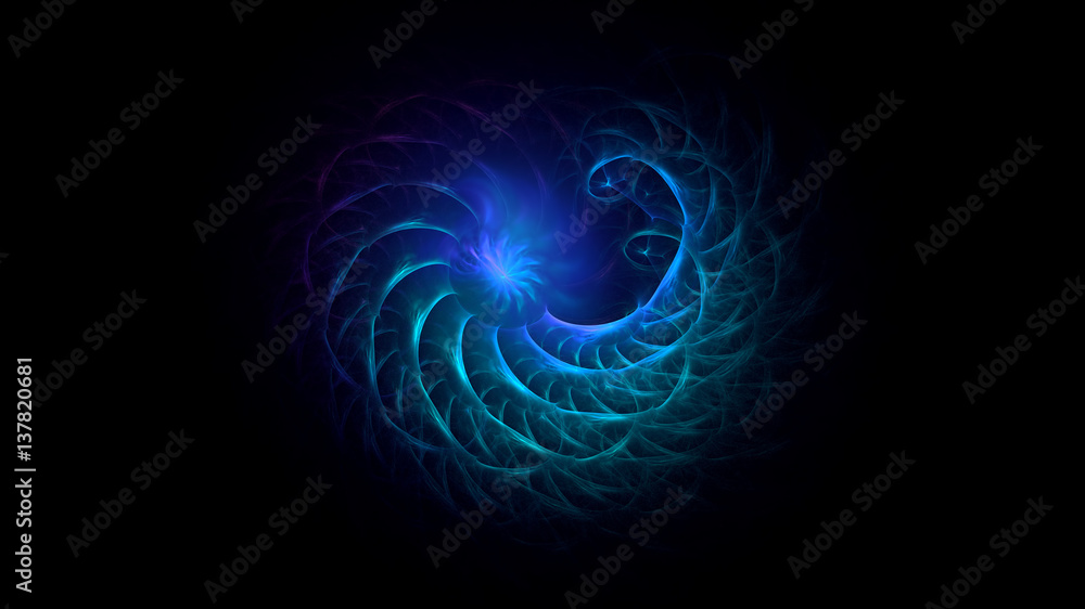 3D rendering abstract fractal light background 3D rendering abstract fractal light background