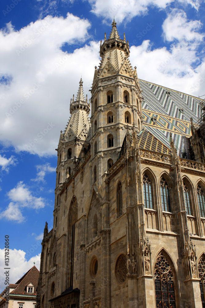 St. Stephen`s Cathedral, Stephansdom in Vienna, Austria