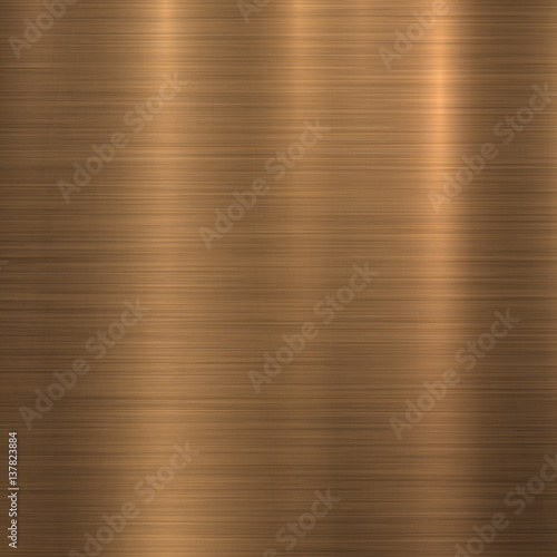 Bronze metal technology background with polished, brushed texture, chrome, silver, steel, aluminum, copper for design concepts, web, prints, posters, wallpapers, interfaces. Vector illustration. photo